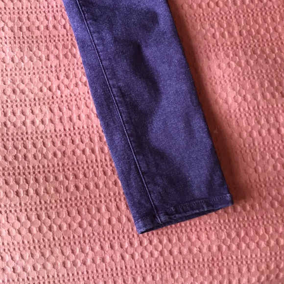 ๐ผ HOST PICK ๐ผ Purple Lee Jeans Size 7 XS Authentic Mid Jetts Stretch Skinny - Picture 3 of 4
